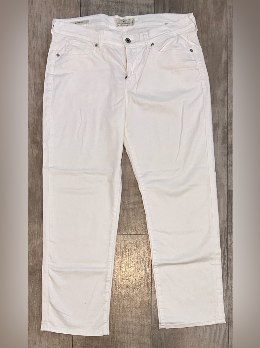Lucky Brand Women's Mid-Rise Brooke Crop white jeans size 14/32 - EUC